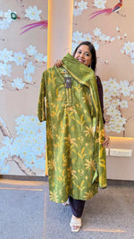 Wow cotton suit set in green