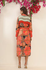 Designer pure crepe one piece dress