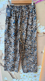 Kalamkari cotton plazzo pants in blue