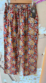 Kalamkari cotton plazzo pants in red