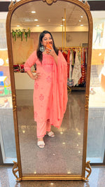 Premium chikankari pure cotton paired with Mul cotton dupatta