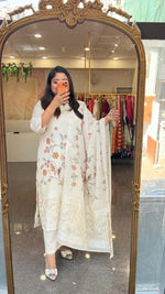 Jacquard cotton lining suit set