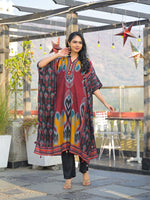 Mul silk Ikkat print kurta pant