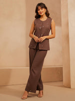 Super smart waist coat style co ord set