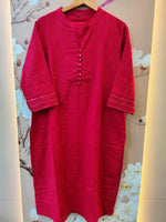 Cotton kurta pant in pink