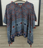 Premium silk ajrakh kaftan top