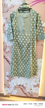Cotton polka dot suit set