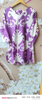 Cotton co ord set in purple