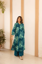 Designer slub cotton co ord set