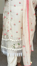 Super soft Mul silk lace detailing suit set (true to size)