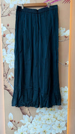 Premium chinon beautiful hand embroidered Co ord set in teal blue
