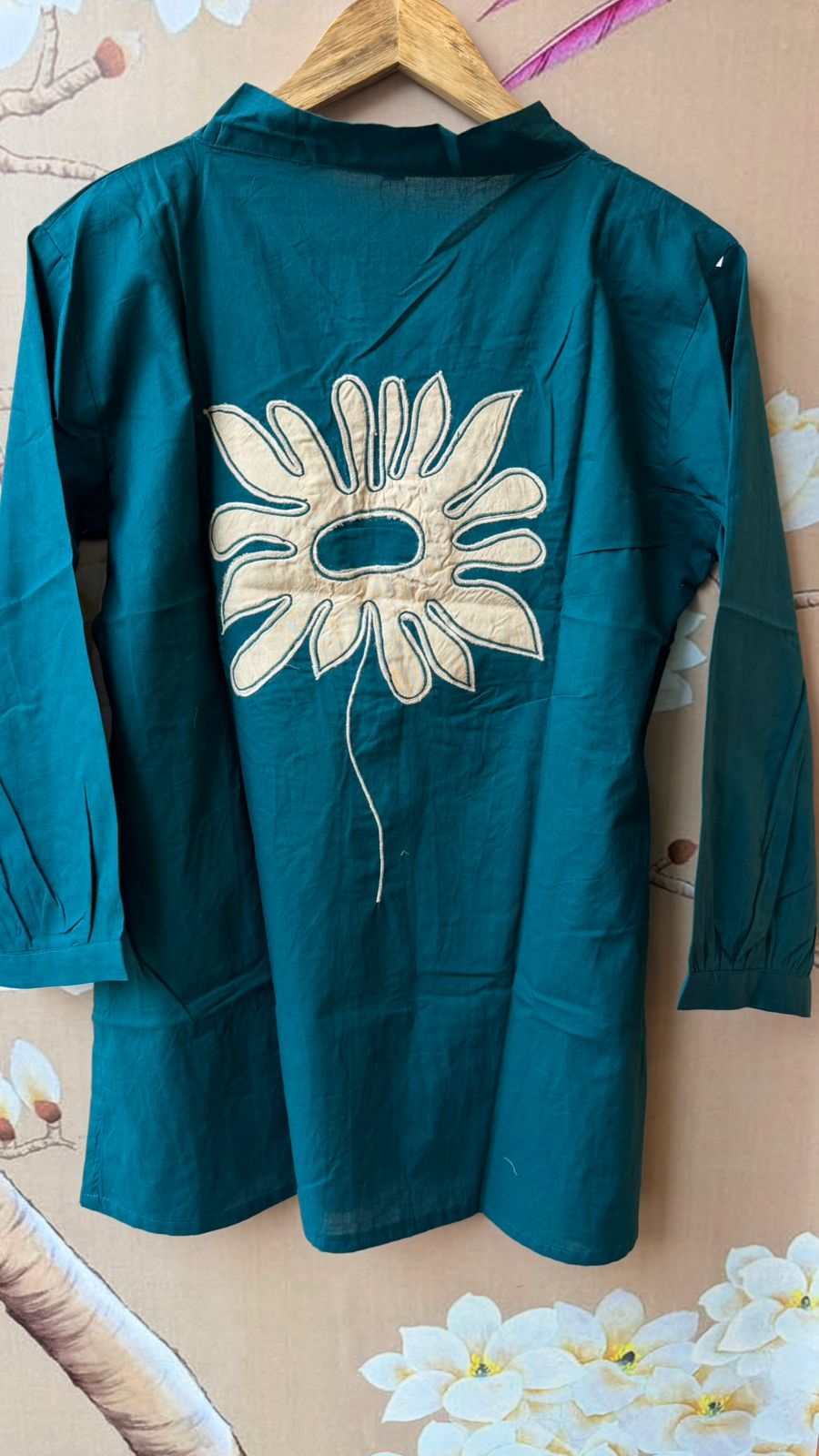 Applique work front n back co ord set