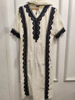 Premium cotton shifli full suit set with lining and lace detailing