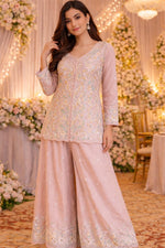 Premium chinon heavy handwork party wear co ord set