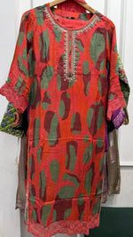 Mul silk with mirror work full suit set