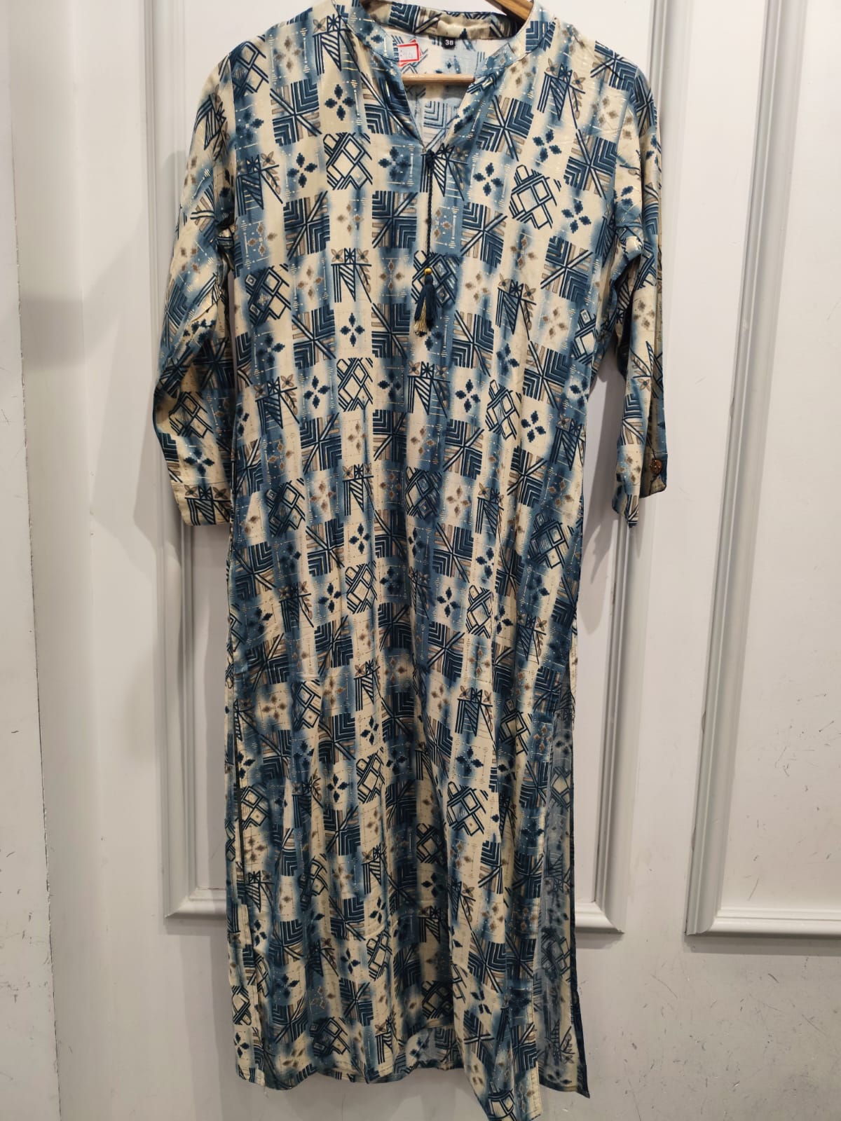 Rayon kurti in blue