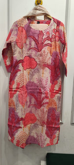 Cotton full suit set in pink