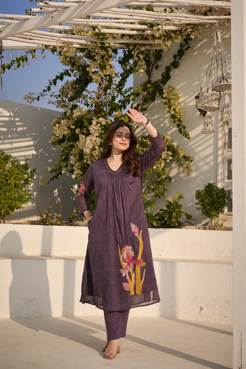 Premium Mul cotton digital printed kurta pant