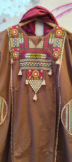 Premium designer cotton suit set in brown