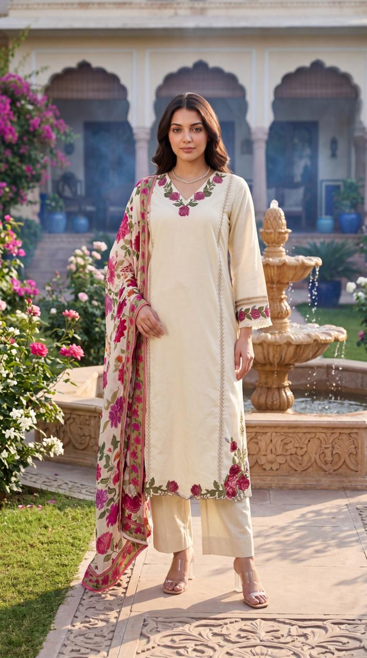 Super elegant Mul cotton suit set