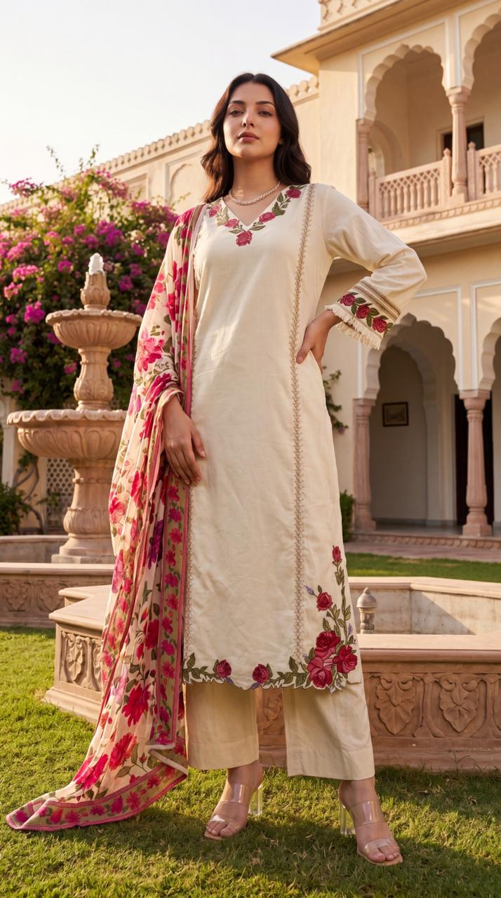 Super elegant Mul cotton suit set
