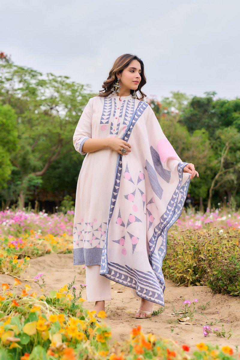 Cotton digital printed full suit set