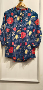 Mul silk shirt in blue