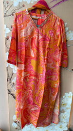 Mul silk paired with shiffon dupatta