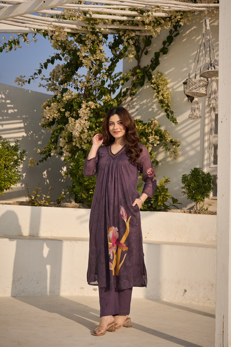 Premium Mul cotton digital printed kurta pant