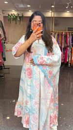 Digital printed designer full sleeeves floral suit set