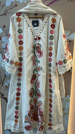 Premium cotton fully embroidered full suit set