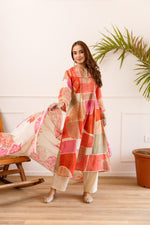 Premium linen cotton digital chequered full suit set