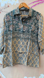Pretty crepe grey shirt