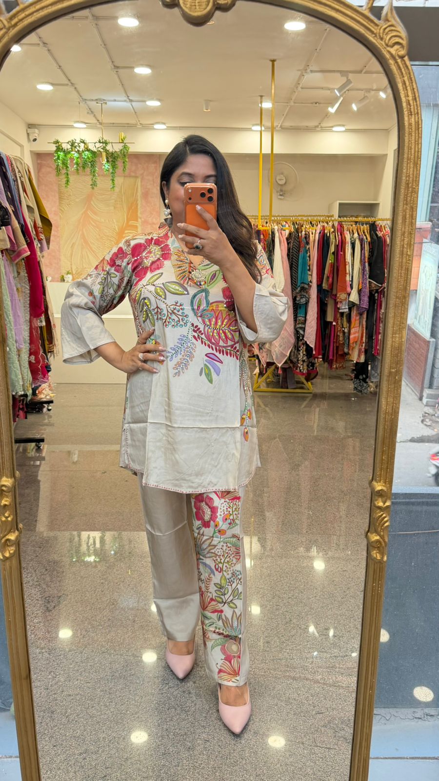 Restocked the bestselling! Pure Mul silk Kalamkari co ord set.