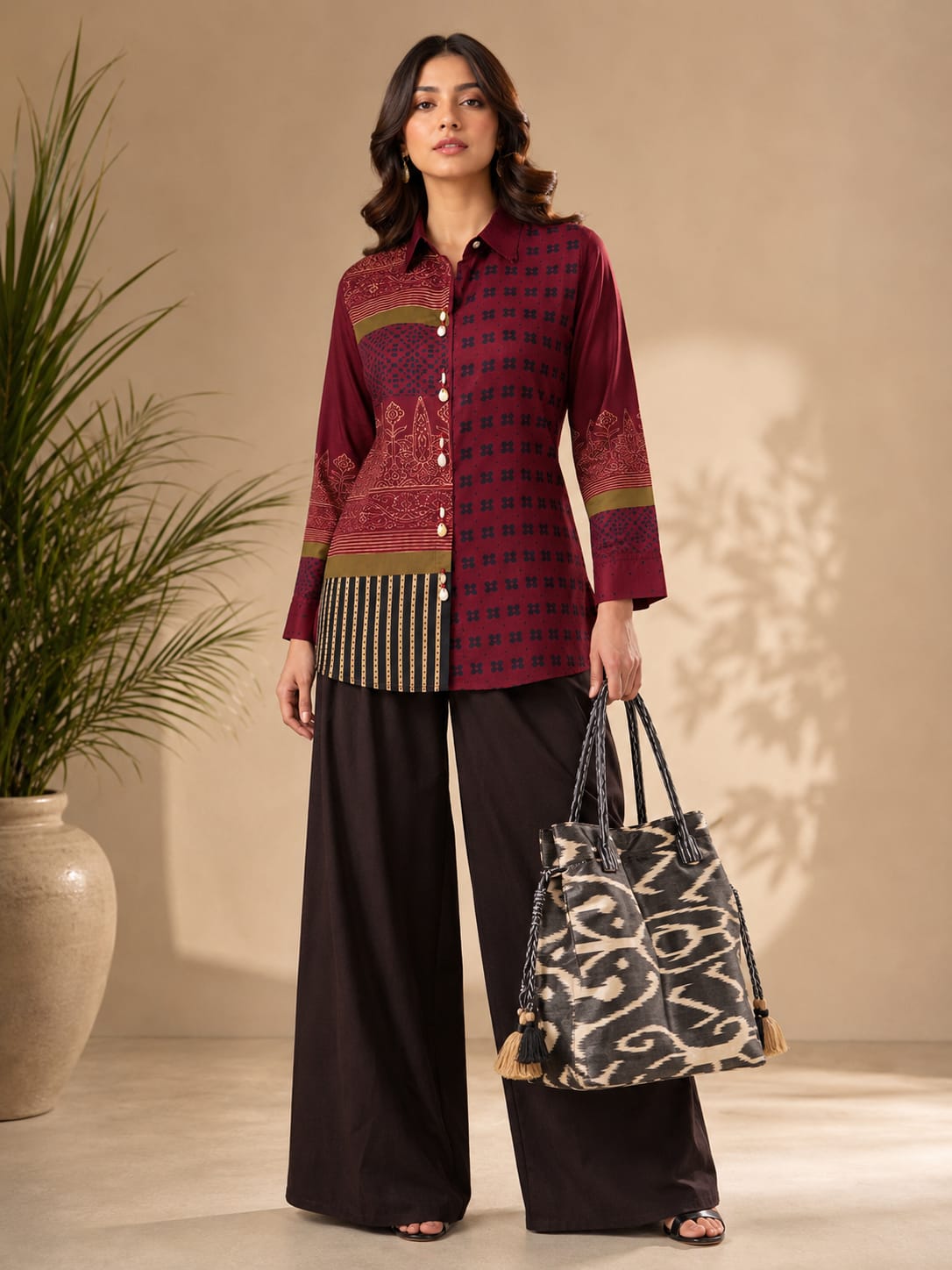 Wow wow soft Mul silk designer top
