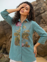 Pretty cotton digital printed shirt