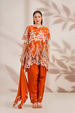 Premium embroidered cotton farshi salwar suit set