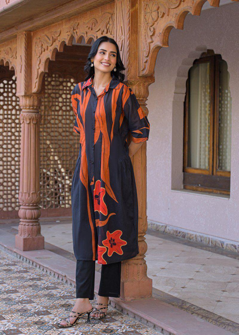 Mul cotton digital printed Co ord
