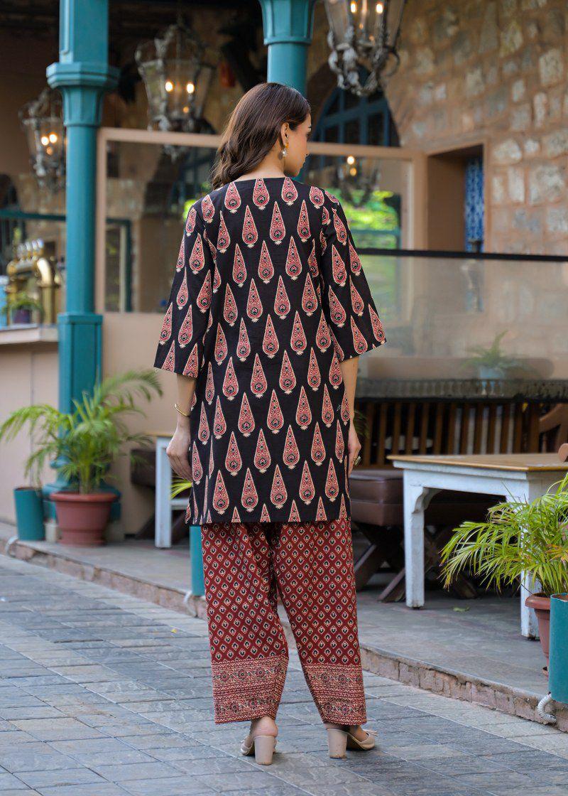 Bestseller Farsi salwar ajrakh kurta set
