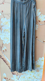 Pure crepe front and back digital print co ord in Blue