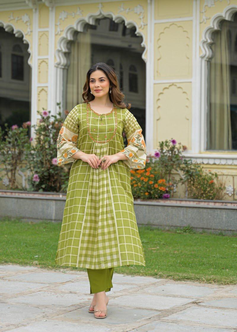 Pretty Mul cotton digital print kurta pant