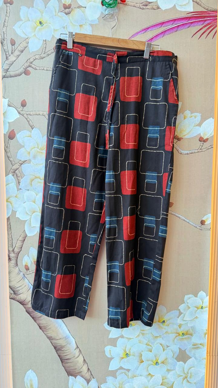 Designer Dori back cotton sleeveless co ord set (extra sleeves available)