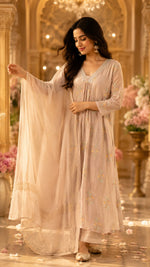 Super gorgeous and pretty Mul chanderi suit set
