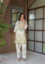 Premium cotton embroidered farshi salwar kurta pant