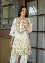 Premium cotton embroidered farshi salwar kurta pant