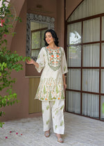 Premium cotton embroidered farshi salwar kurta pant