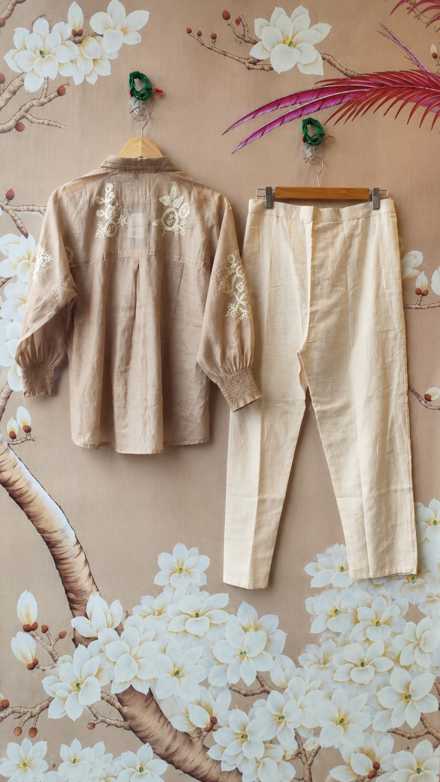 Fully embroidered Mul chanderi with separate inner
