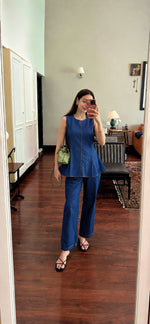 Pretty soft denim cotton sleeveless co ord
