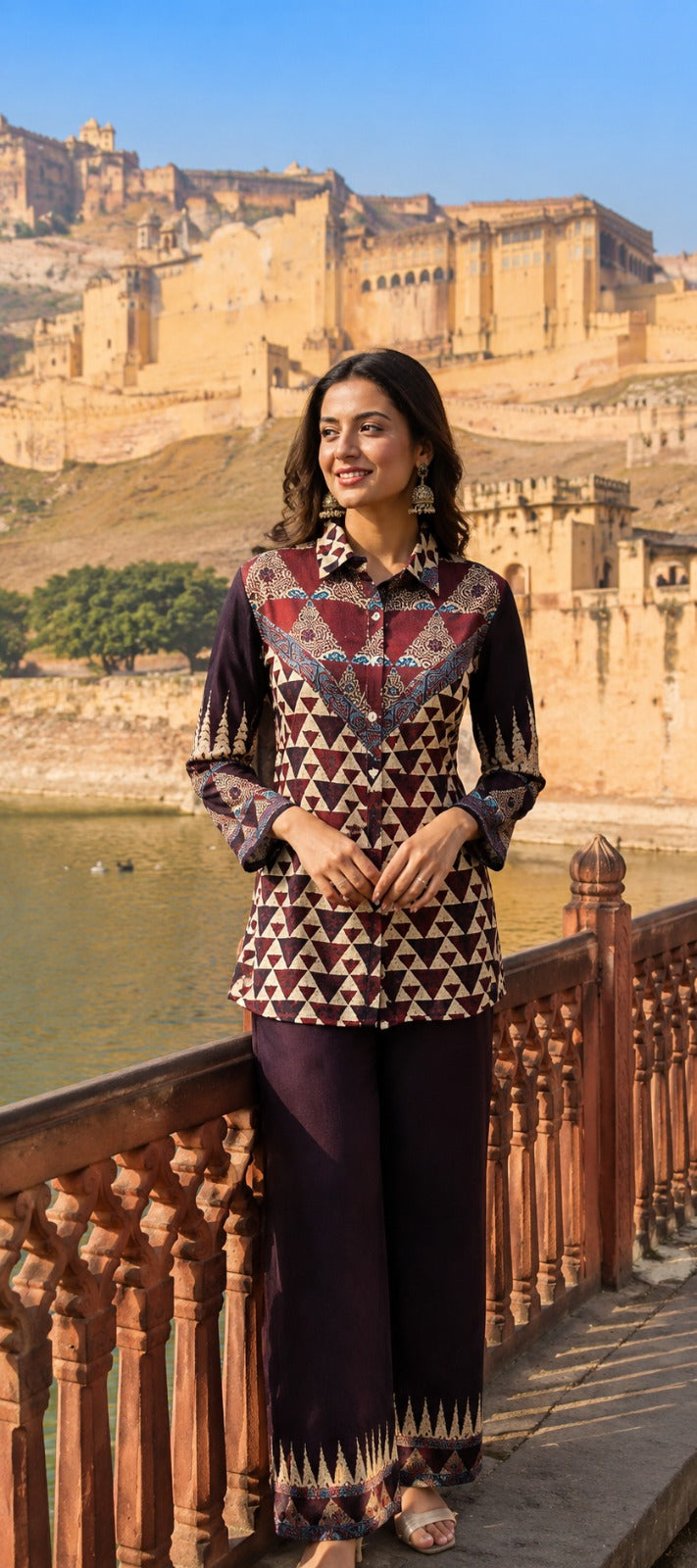 Super pretty Mul silk digital printed co ord