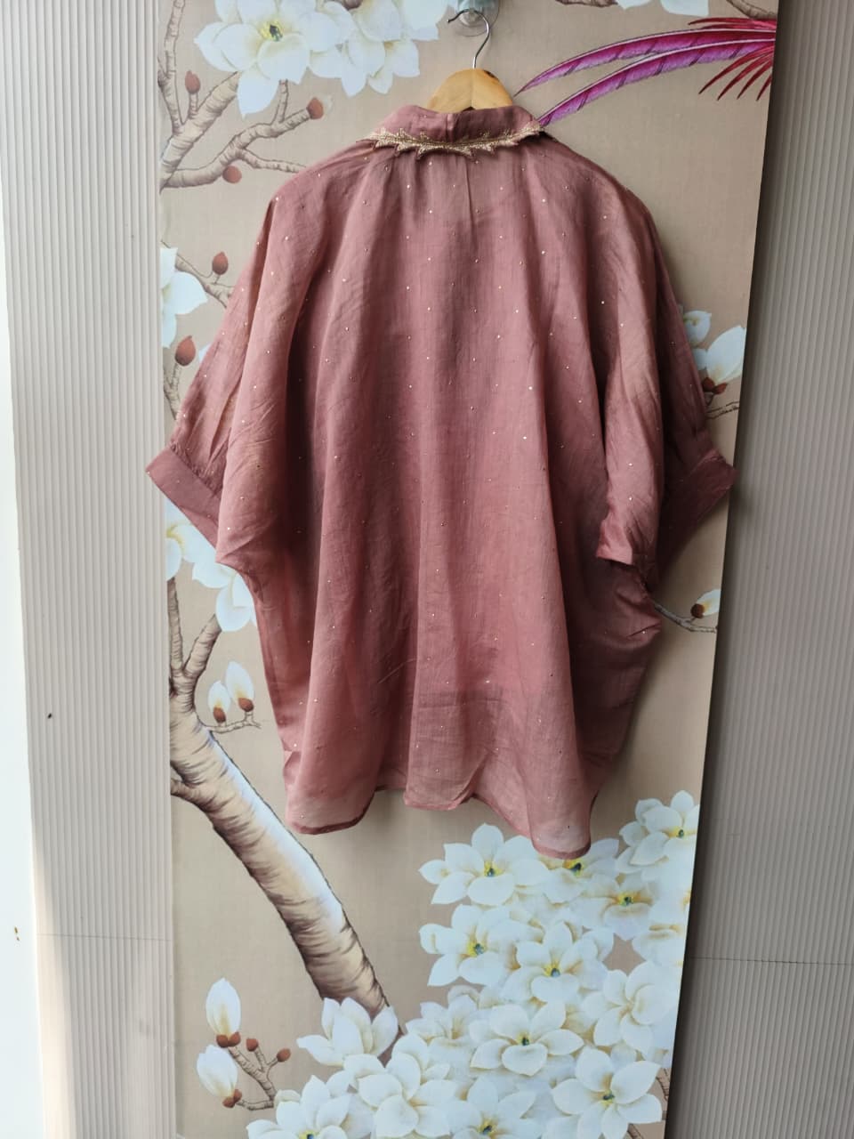 Gorgeous Mul chanderi kaftan zari detailing co ord set